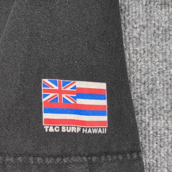 T&C Surf Designs Mens Hawaii Graphic Tee Shirt Black Large Short Sleeve - Picture 6 of 14
